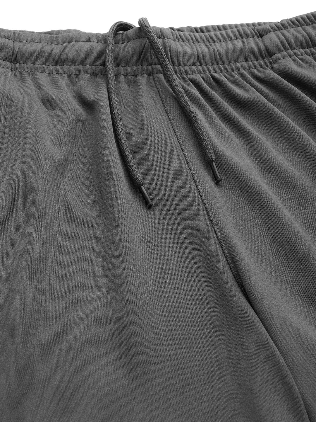 Alcis Men Grey Solid Running Sports Shorts