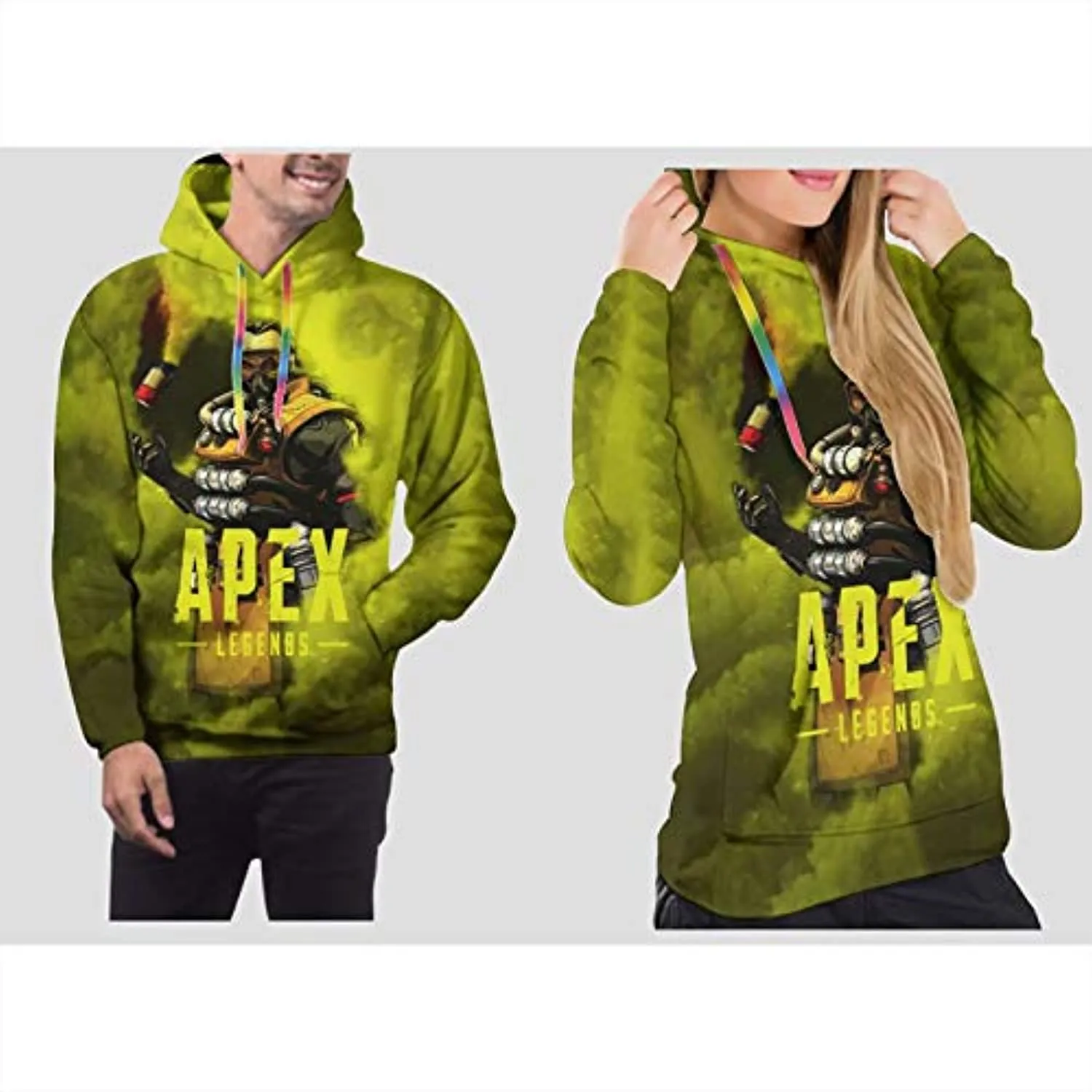 Apex Legends Hoodies - Caustic Fashion 3D Print Drawsrting Pullover Gaming Hoodie
