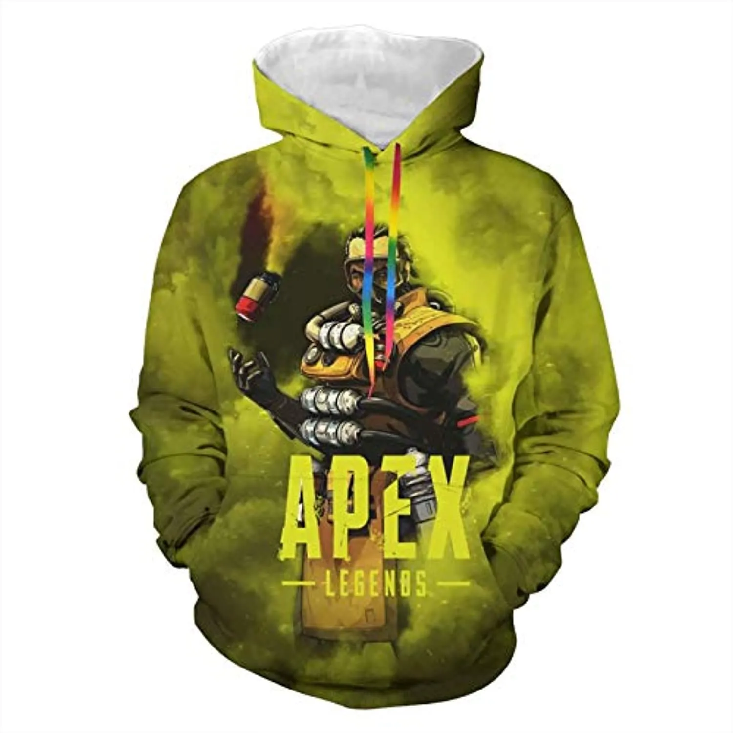 Apex Legends Hoodies - Caustic Fashion 3D Print Drawsrting Pullover Gaming Hoodie