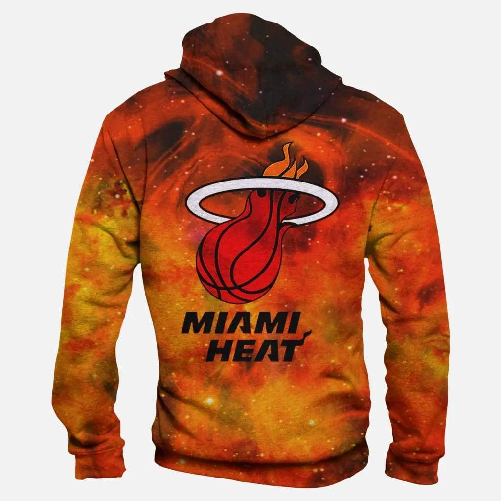Basketball Miami Heat Hoodies - Pullover Orange Hoodie