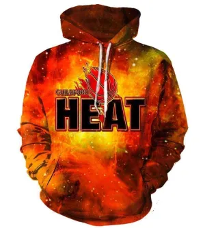 Basketball Miami Heat Hoodies - Pullover Orange Hoodie