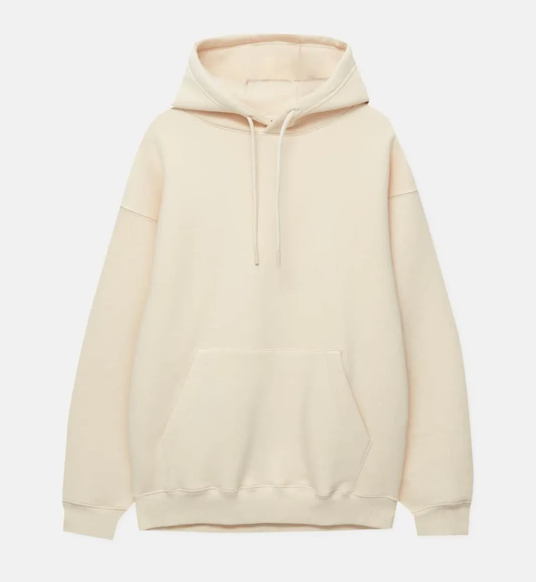 Beige Long Sleeve Hoodie