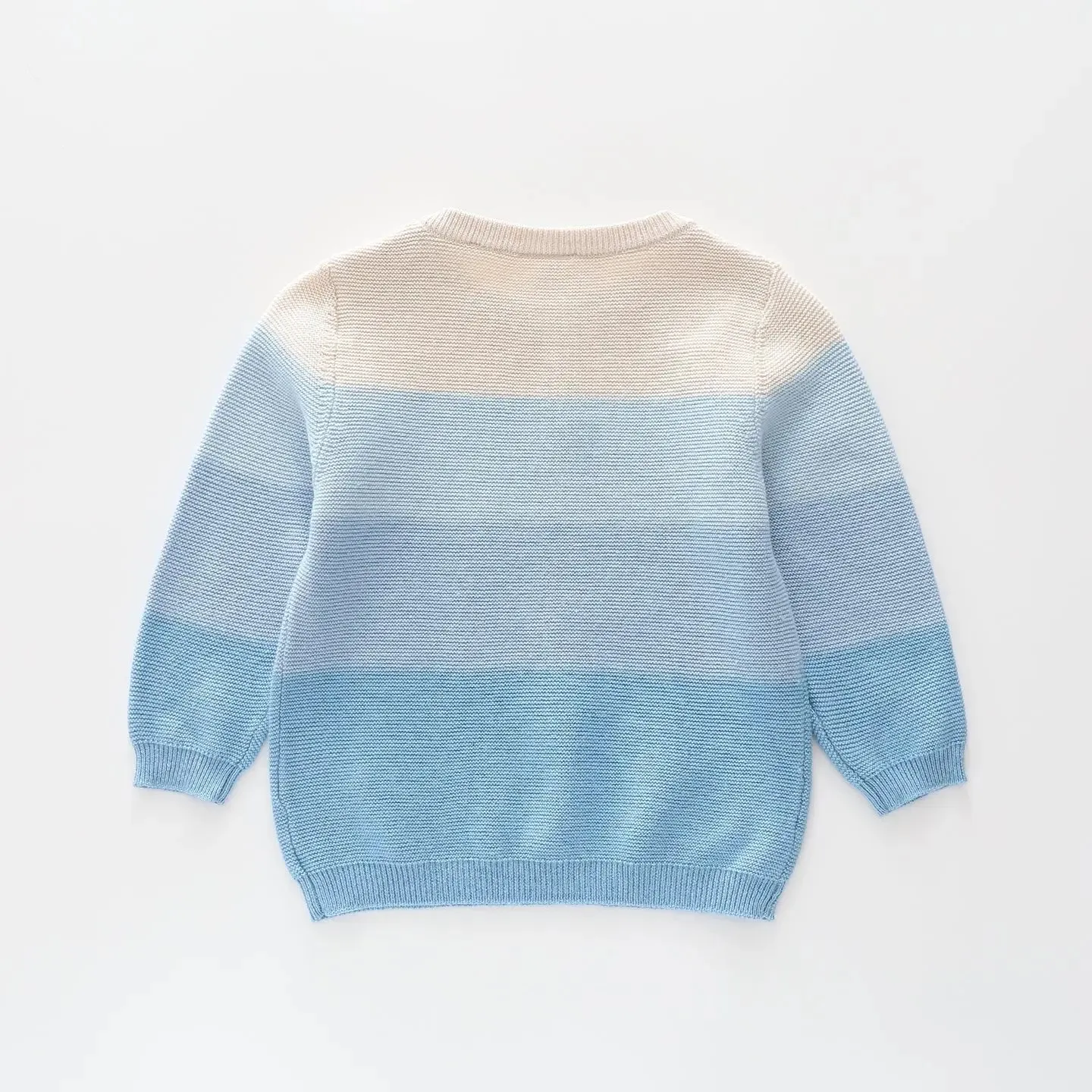 Blue Striped Knit Jumper