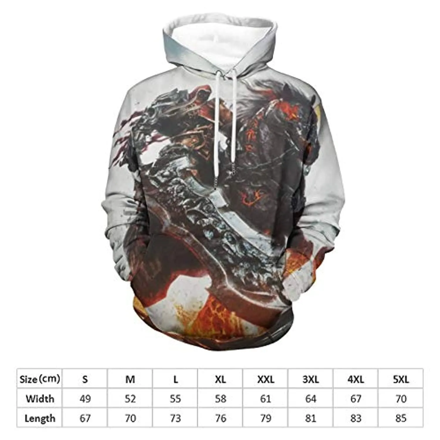 Darksiders Hoodies - Genesis 3D Print Casual Pullover Hooded Sweatshirt