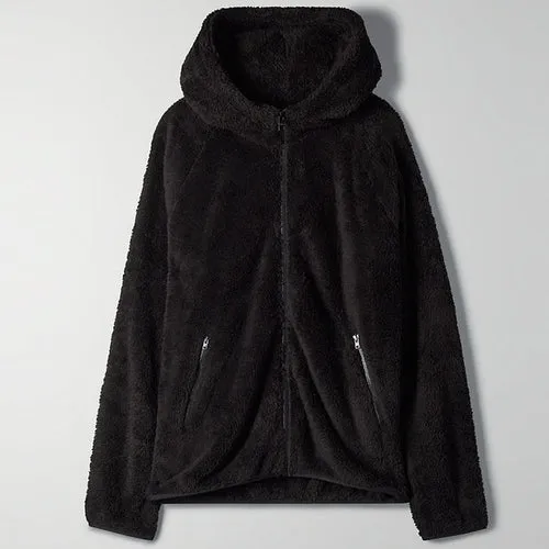 Faux Fur Coat Hooded Pockets Jackets Women