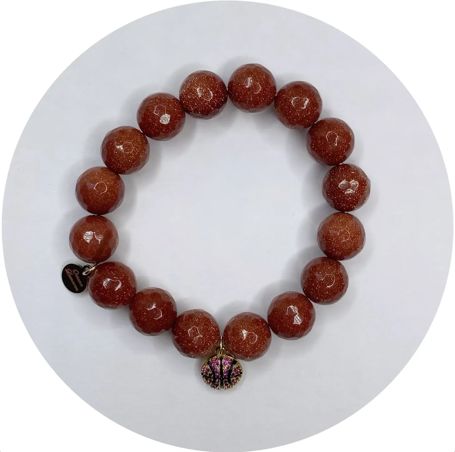 Goldstone with Pav Basketball Pendant