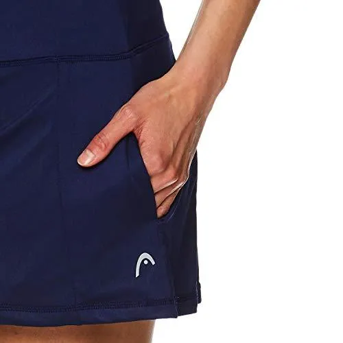 HEAD Women's Athletic Tennis Skort - Performance Training & Running Skirt - Lead Skort Medieval Blue, Small