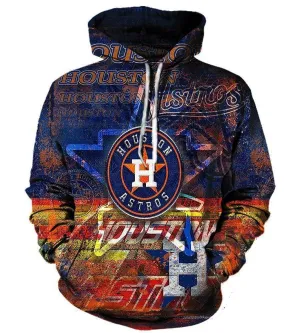 Houston Astros Hoodies - Pullover Black Hoodie