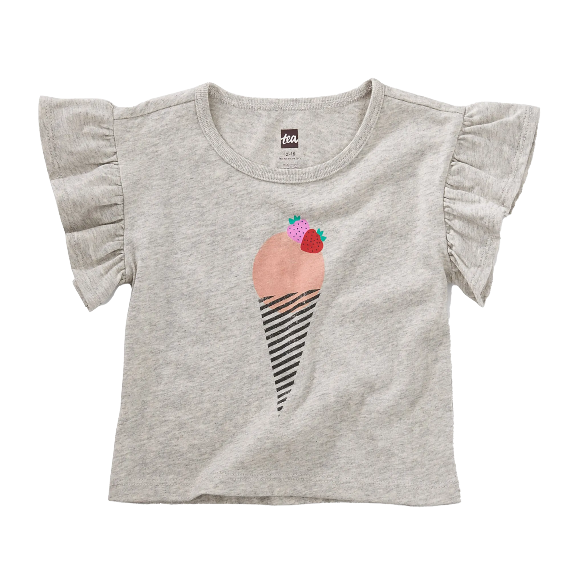 Ice Cream Flutter Sleeve Tee