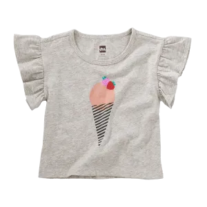 Ice Cream Flutter Sleeve Tee