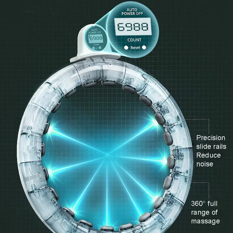 Intelligent Detachable Digital Display Counting Fitness Circle, Suitable Waist: 65-90cm White