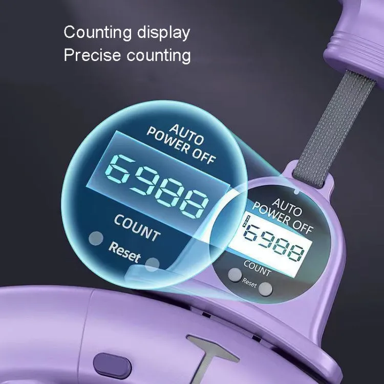 Intelligent Detachable Digital Display Counting Fitness Circle, Suitable Waist: 65-90cm White