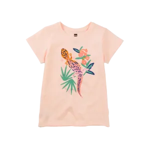 Lizard & Flowers Graphic Tee