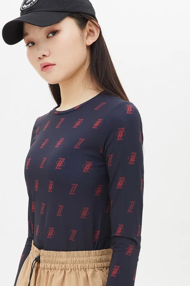 [LUCKY des SPORTS] Print Slim-fit T-shirt(UV Protection)
