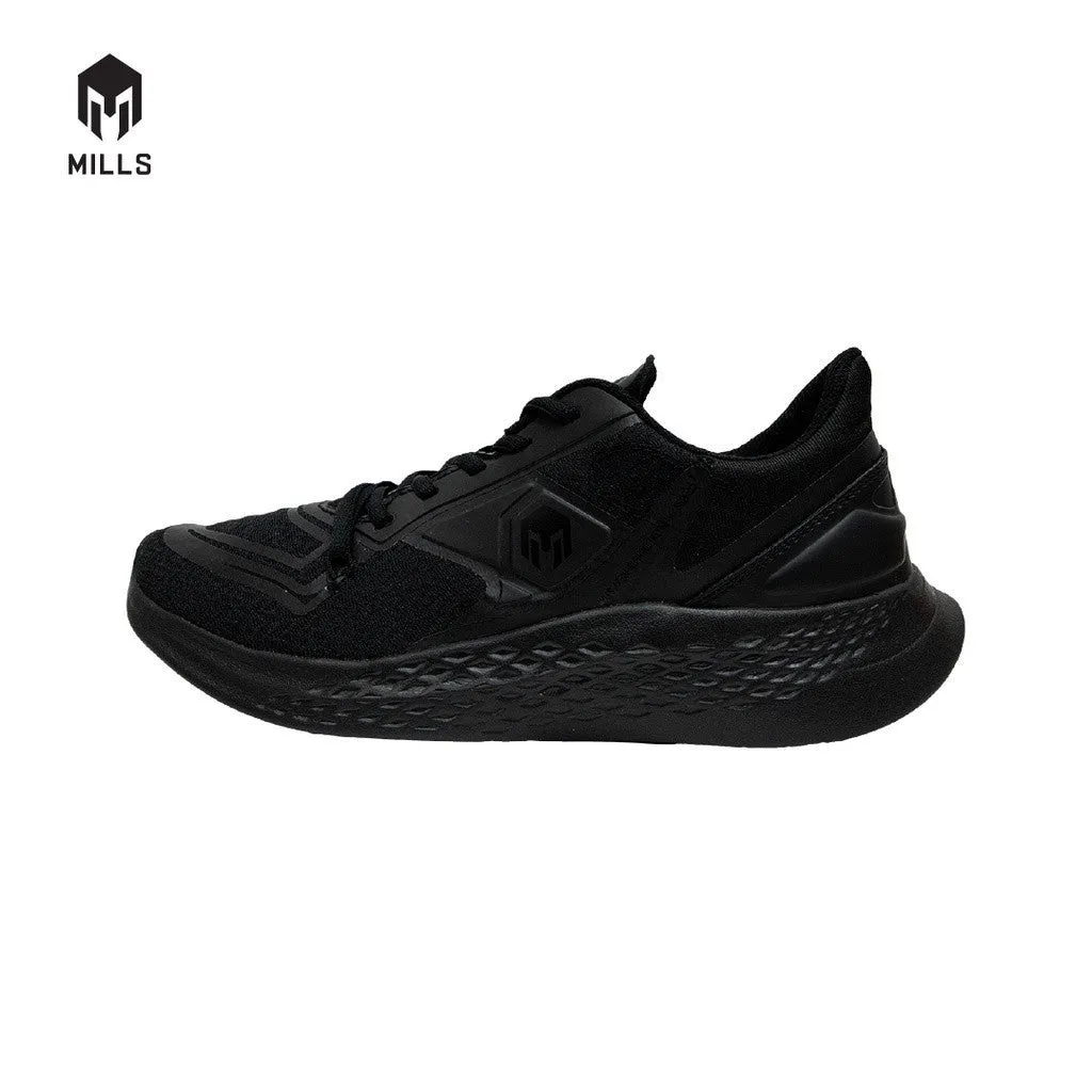 Mills Sepatu Lari Running Shoes Treximo Omega Black/Black 9100113