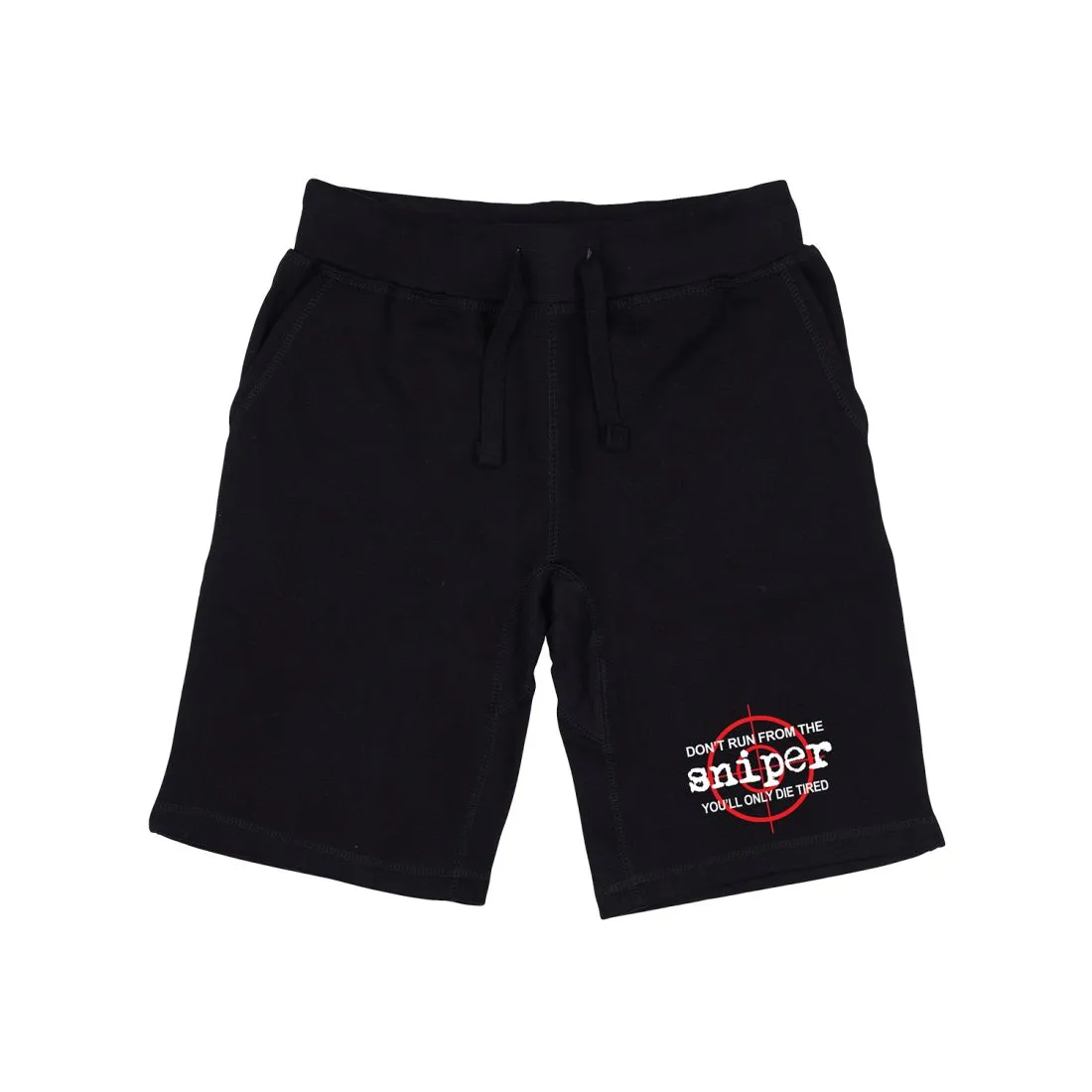 RAPDOM TS6 Fleece Gym Shorts Military Sniper Scope