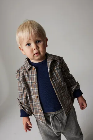 RECYCLED PLAID BABY SHIRT