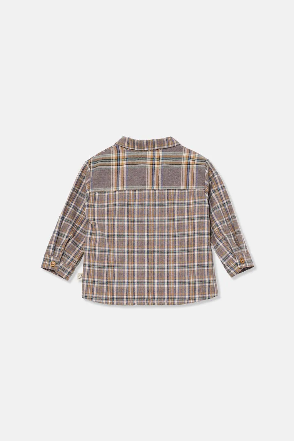 RECYCLED PLAID BABY SHIRT