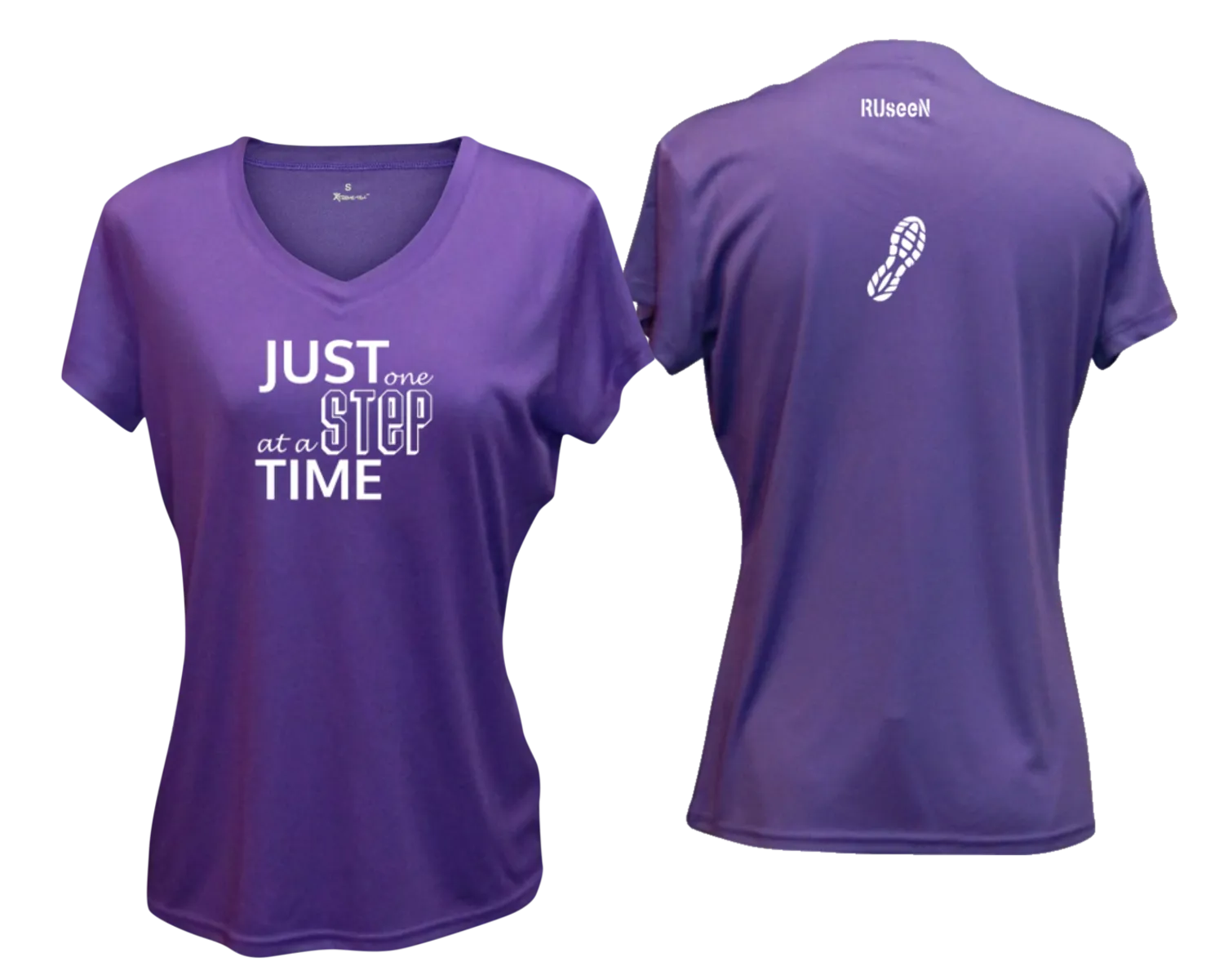 Women's Reflective Short Sleeve Shirt - Just One Step at a Time
